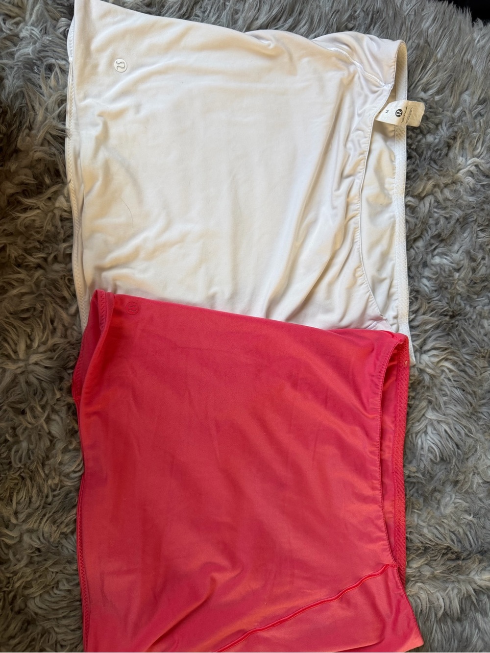 lululemon athletica tube tops  - White and coral
